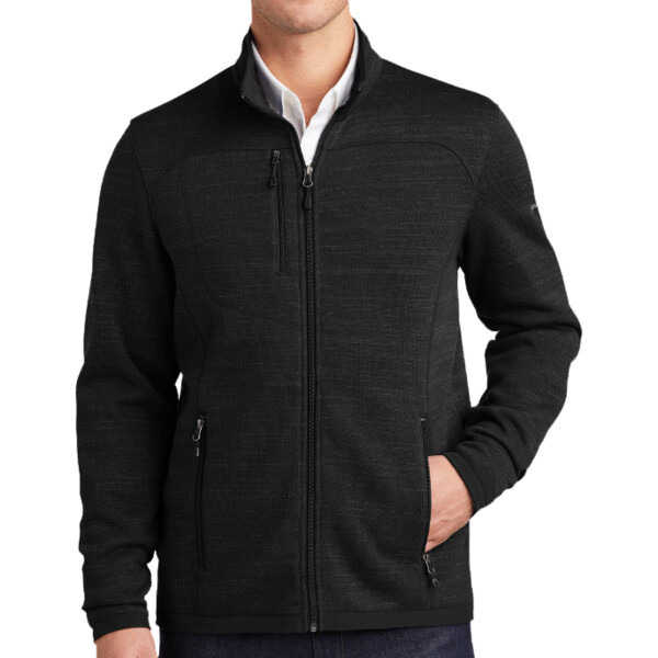 Custom No Minimum Eddie Bauer Sweater Fleece Full Zip EB250 Front View