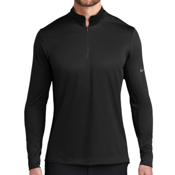 No Minimum Custom Logo Nike Dry 1/2 Zip Cover Up NKBV6044 Front View