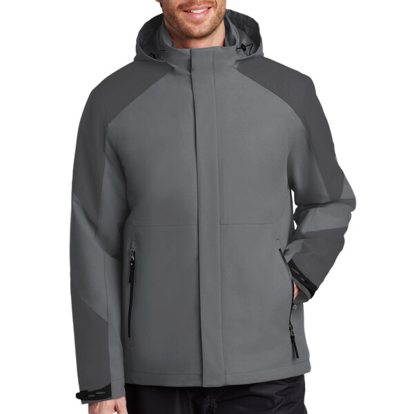 Custom No Minimum Port Authority Insulated Waterproof Tech Jacket J405 Front View