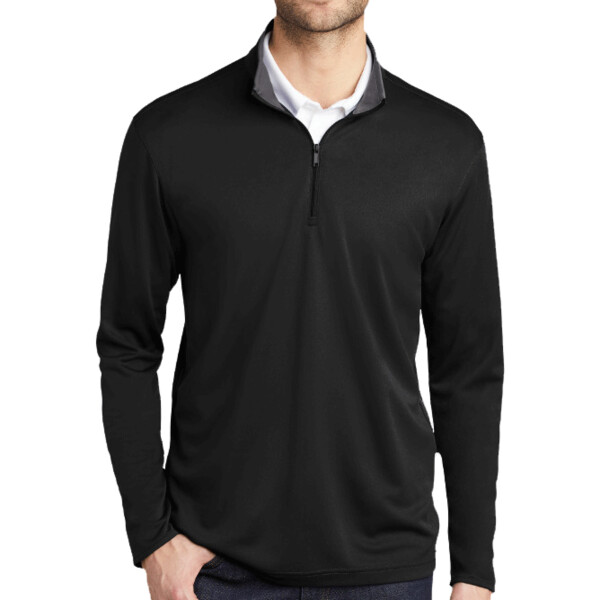 Custom No Minimum Port Authority Silk Touch Performance 1/4 Zip K584 Front View