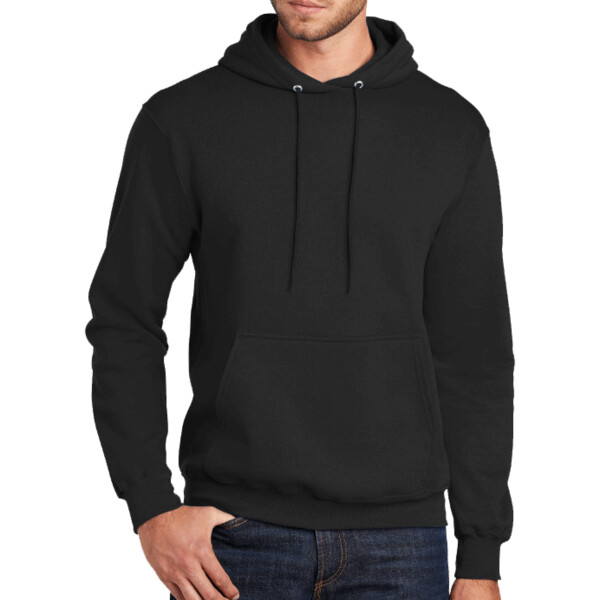 No Minimum Custom Logo Tall Core Fleece Pullover Hooded Sweatshirt PC78HT Front View