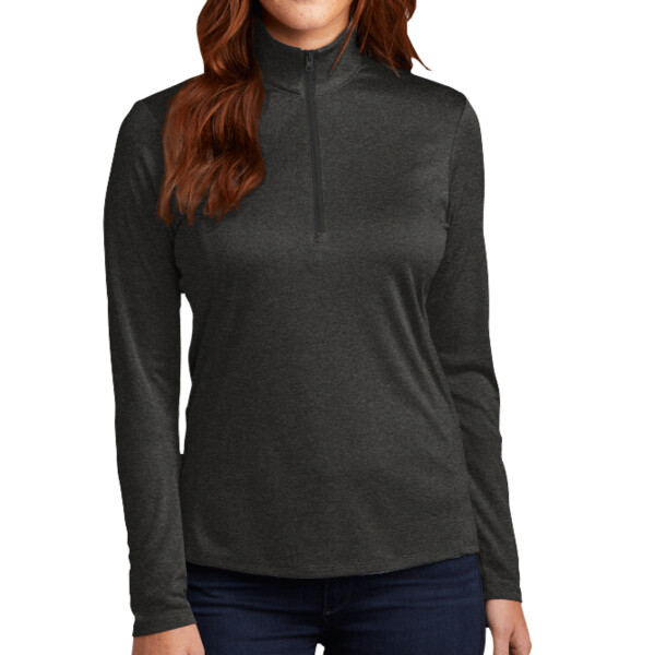 Custom No Minimum Sport-Tek Ladies Endeavor 1/4 Zip Pullover LST469 Front View