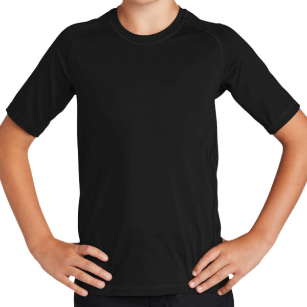 Custom No Minimum Sport-Tek Youth Rashguard Tee YST470 Front View