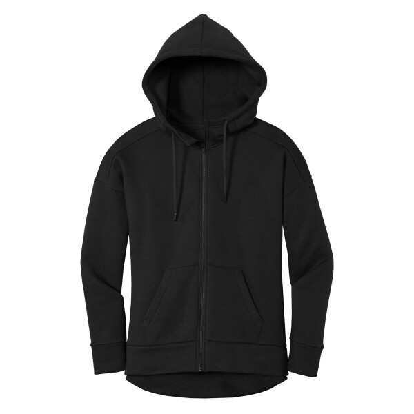 Custom No Minimum District Women's Perfect Weight Fleece Drop Shoulder Hoodie DT1104 Front View