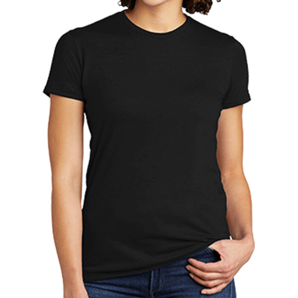 No Minimum Custom Logo Allmade Women's Tri Blend Tee AL2008 Front View
