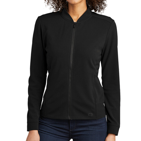No Minimum Custom Logo OGIO Ladies Hinge Full Zip LOG820 Front