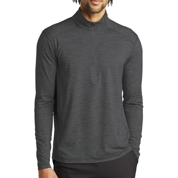 Custom No Minimum Sport-Tek Exchange 1.5 Long Sleeve 1/2 Zip ST711 Front View