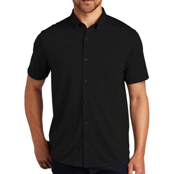 No Minimum Custom Logo OGIO Gravitate Full Button Polo OG141 Front