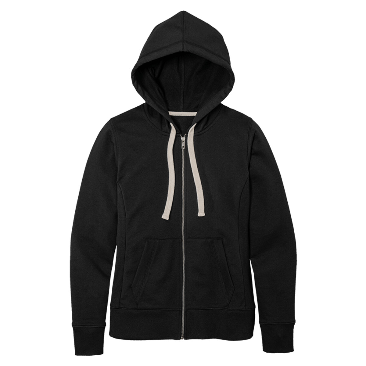 Custom No Minimum District Women's Re Fleece Full Zip Hoodie DT8103 Front View