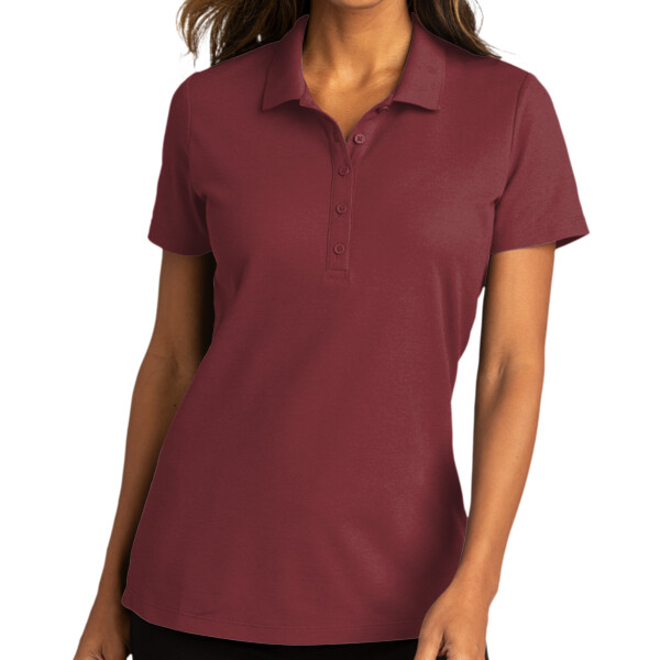 Custom No Minimum Port Authority Ladies SuperPro React Polo LK810 Front View