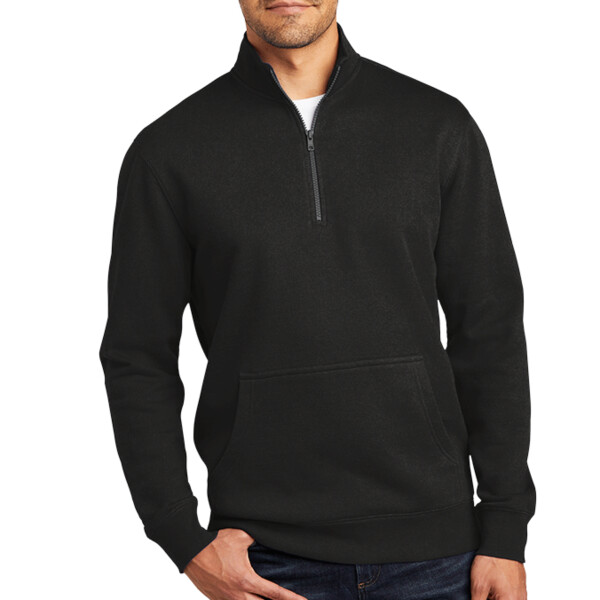 Custom No Minimum District V.I.T. Fleece 1/4 Zip DT6106 Front View