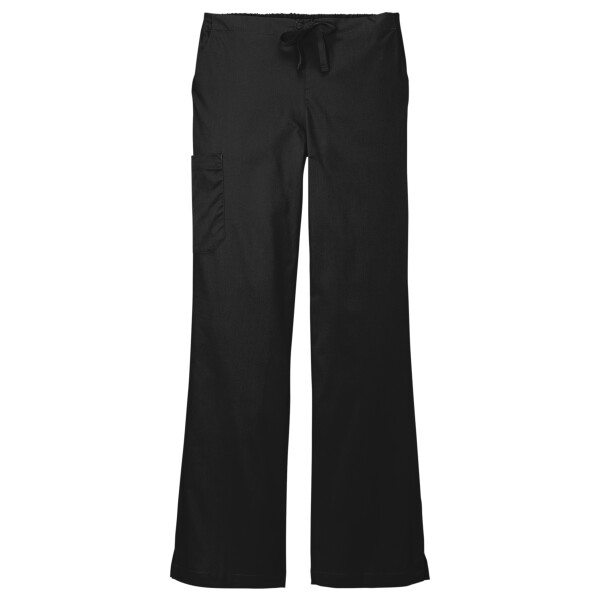 Custom No Minimum Wink Women's Petite WorkFlex Flare Leg Cargo Pant WW4750P Front View