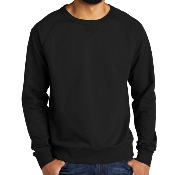 No Minimum Custom Logo Allmade Unisex Organic French Terry Crewneck Sweatshirt AL4004 Front View