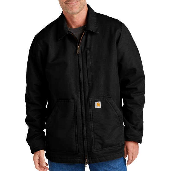 Custom No Minimum Carhartt Sherpa Lined Coat CT104293 Front View