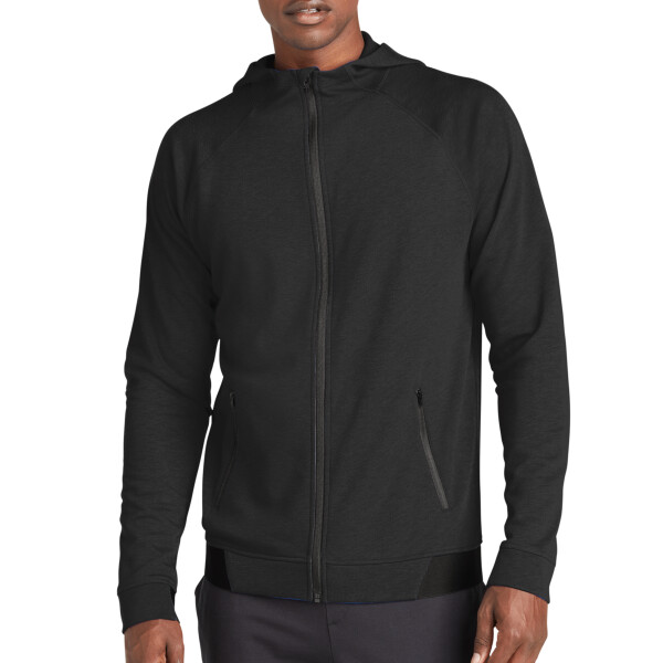 Custom No Minimum Sport-Tek PosiCharge Strive Hooded Full Zip ST570 Front View