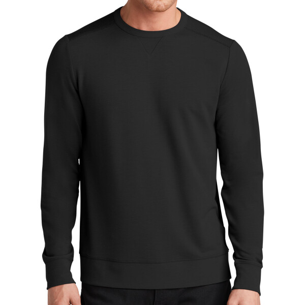 No Minimum Custom Logo OGIO Luuma Flex Long Sleeve Crew OG825 Front