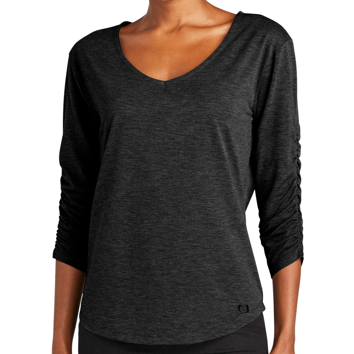 No Minimum Custom Logo OGIO Ladies Evolution V Neck LOG148 Front