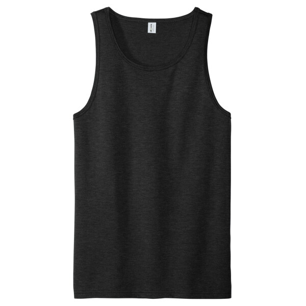 No Minimum Custom Logo Unisex Tri Blend Tank AL2019 Front View