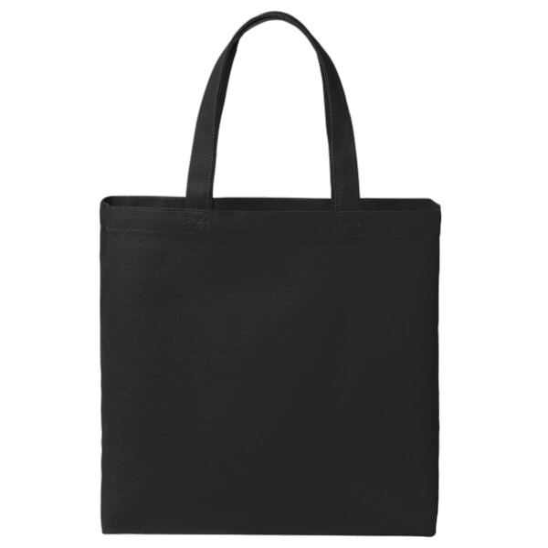 Custom No Minimum Port Authority Cotton Canvas Tote BG424 Front View