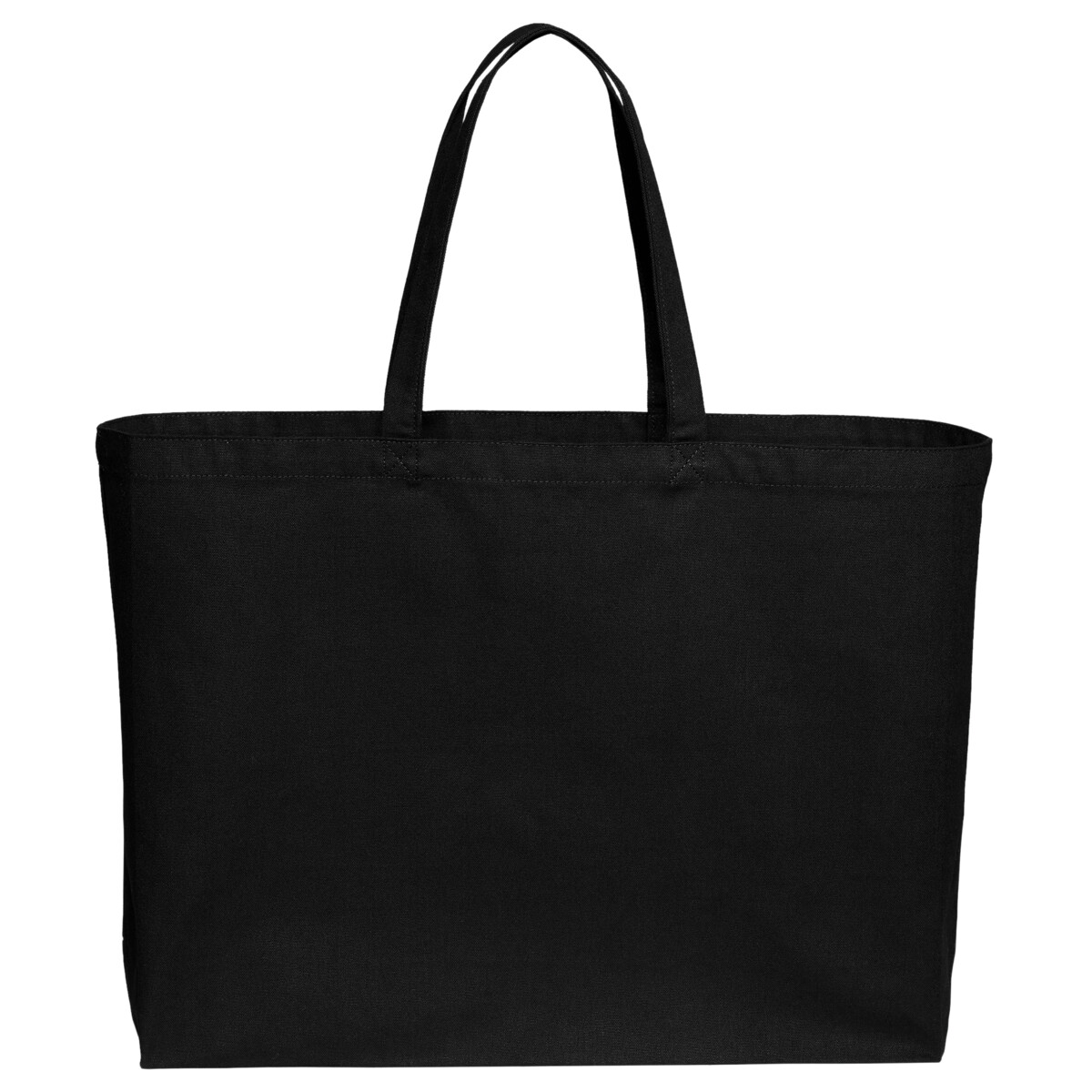 Custom No Minimum Port Authority Cotton Canvas Jumbo Tote BG427 Front View