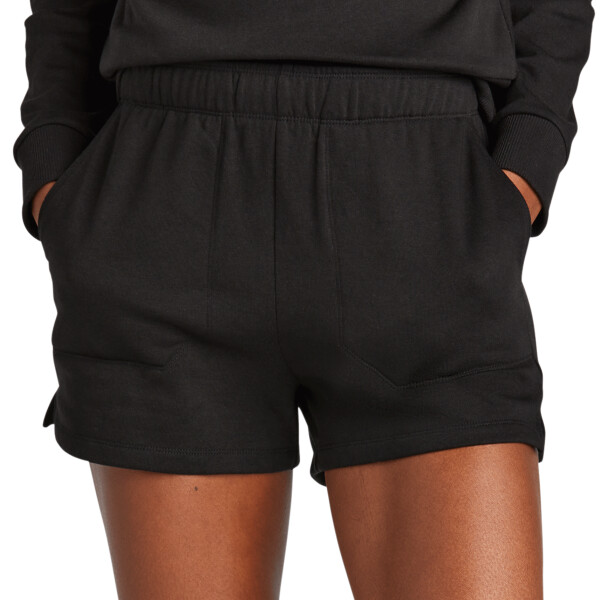 Custom Logo Womens Perfect Triblend Fleece Short