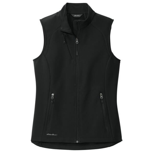 Custom No Minimum Eddie Bauer Ladies Stretch Soft Shell Vest EB547 Front View