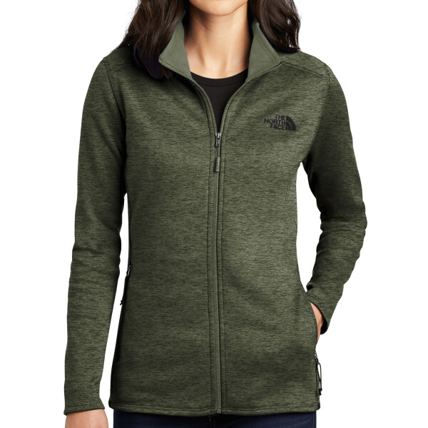 Custom No Minimum The North Face Ladies Skyline Full Zip Fleece Jacket NFOA7V62 Front View
