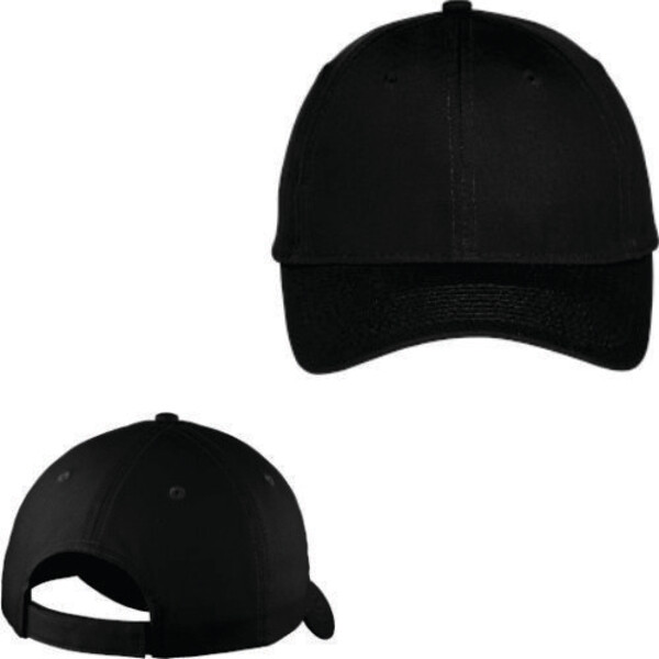 Custom No Minimum Port & Company Six Panel Unstructured Twill Cap C914 Front View