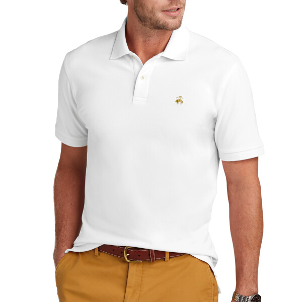 Custom No Minimum Embroidered Brooks Brothers Pima Cotton Pique Polo BB18200 Front View