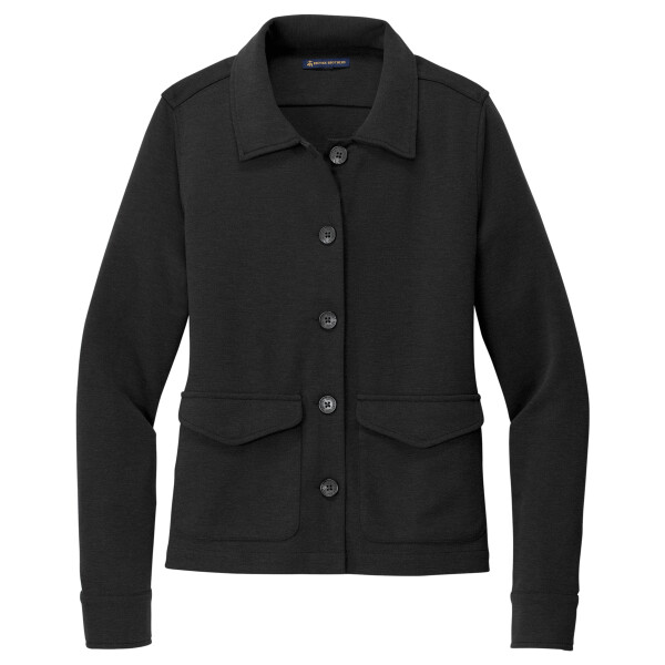 Custom No Minimum Brooks Brothers Women's Mid Layer Stretch Button Jacket BB18205 Front View