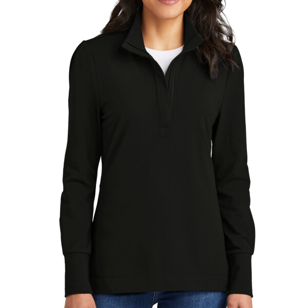 Custom No Minimum Port Authority Ladies Fairway Stretch 1/4 Zip LK829 Front View