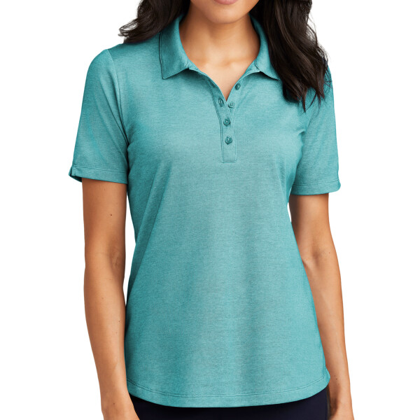 Custom No Minimum Port Authority Ladies Fine Pique Blend Polo LK830 Front View