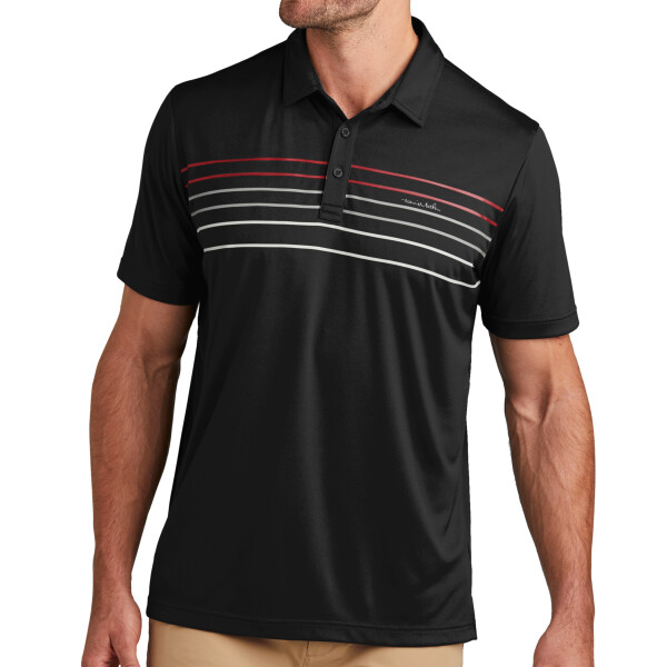 Custom No Minimum Travis Mathew Coto Performance Chest Stripe Polo TM1MY400 Front View