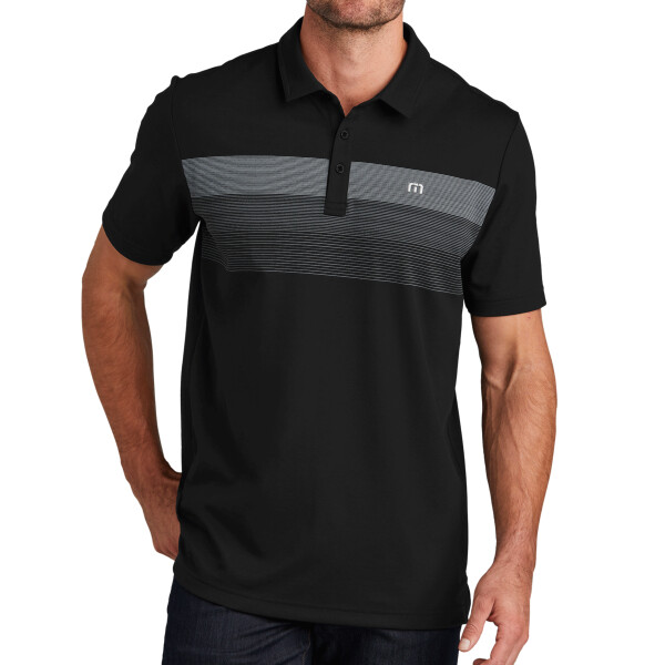 Custom No Minimum Travis Mathew Coastal Chest Stripe Polo TM1MY402 Front View