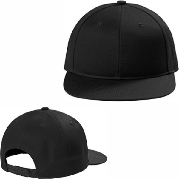 Custom No Minimum Port Authority Snapback Flat Bill Cap C116 Front View