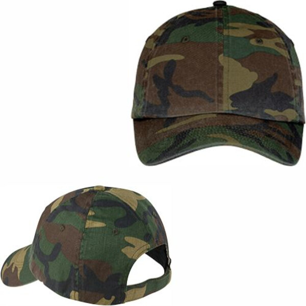 No Minimum Custom Logo Port Authority Camouflage Cap C851 Front