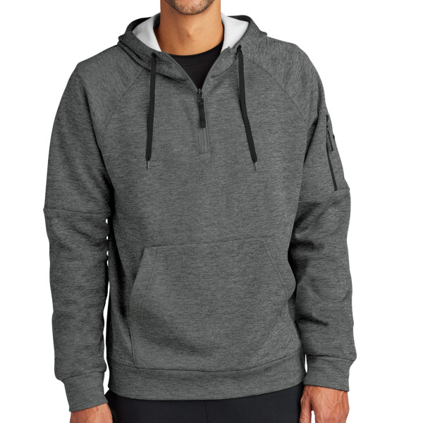 Custom No Minimum Nike Therma FIT Pocket 1/4 Zip Fleece Hoodie NKFD9742 Front View