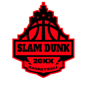 SLAM DUNK Basketball Logo Template Thumbnail