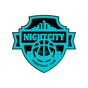 Night city Basketball club logo template Thumbnail