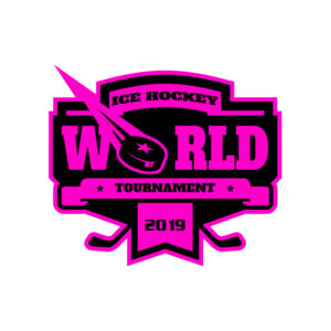World Ice Hockey Tournament logo template Thumbnail
