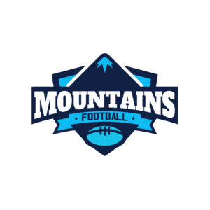 Mountains Football logo template Thumbnail