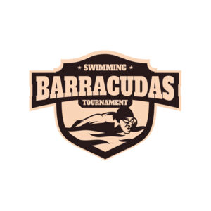 Barracudas Swimming Tournament logo template Thumbnail