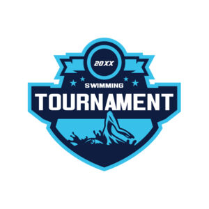 Swimming Tournament logo template Thumbnail