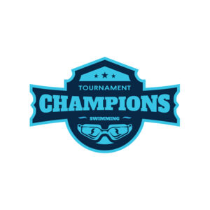 Champions Tournament Swimming logo template Thumbnail