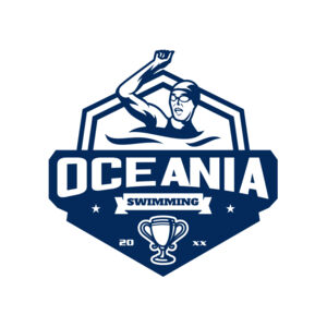 Oceania Swimming logo template Thumbnail