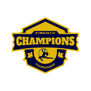 Champions Gymnastic Tournament logo template Thumbnail