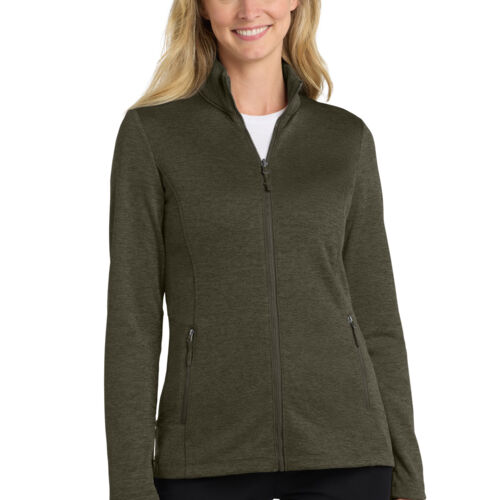 Ladies Collective Striated Fleece Jacket Thumbnail