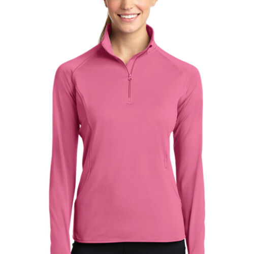 Ladies Sport Wick ® Stretch 1/2 Zip Pullover Thumbnail