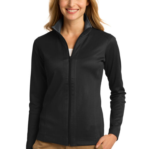 Ladies Vertical Texture Full Zip Jacket Thumbnail