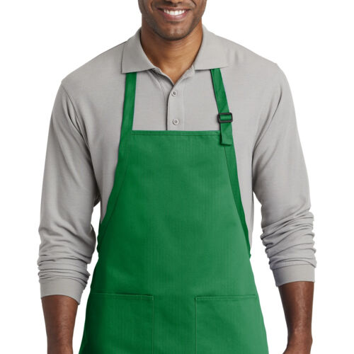 Medium Length Two Pocket Bib Apron Thumbnail